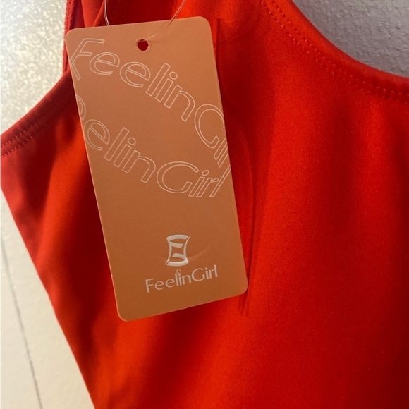 FeelinGirl Women Tummy Control Body Suit Deep V Neck Thong Body Shaper NWT M - Picture 8 of 11